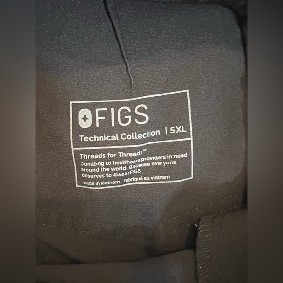 Figs Technical Collection Women's Size 5XL Black Scrub Pants EUC - Picture 4 of 4